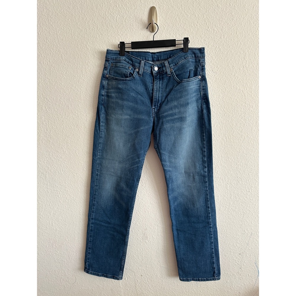 Levis 514 Straight Fit Jeans Mens 34x32 Blue Denim Classic Casual Pants Normcore